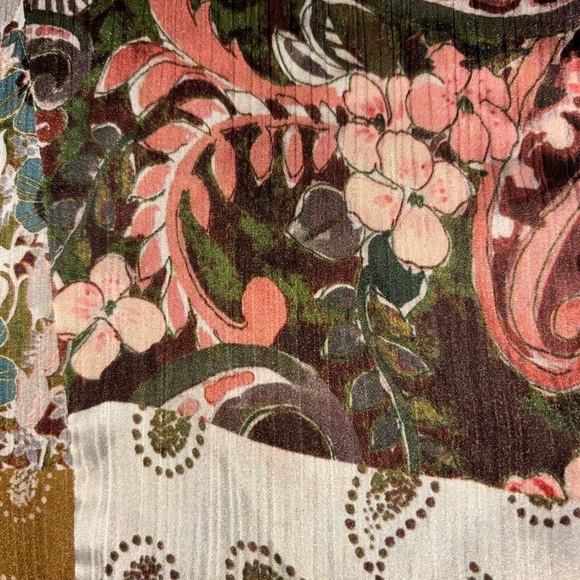 Zara Patchwork Paisley Shirtdress Women M Boho Hippie‎ Cowgirl Western Country - Picture 8 of 10